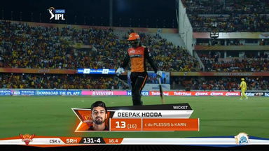 M33: SRH vs CSK – Deepak Hooda Wicket