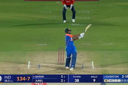 IND vs ENG 2025, 3rd T20I: Mohammad Shami Six