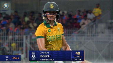 IND-W vs SA-W 2024, 2nd T20I: Anneke Bosch Wicket