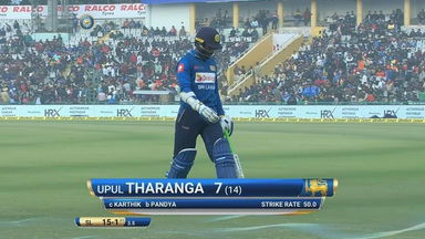 IND vs SL 2017, 2nd ODI: Upul Tharanga Wicket