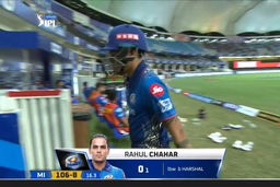 M39: RCB vs MI – Rahul Chahar Wicket