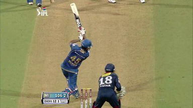 M10: MI vs DD – Rohit Sharma Six