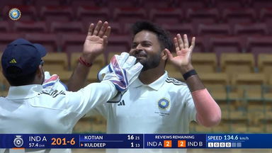 DULEEP TROPHY 2024, India A vs India B: India A 1st Innings Fall of Wickets