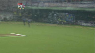 M6: TTN vs BRI –  Chris Lynn c van der Merwe b Wiese