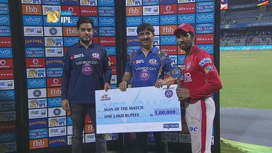 M51: MI vs KXIP – Man of the Match – Wriddhiman Saha