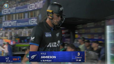 IND vs NZ 2026, 3rd T20I: Kyle Jamieson Wicket