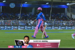 M51: RR vs MI – Shreyas Gopal Wicket