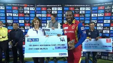 M26: DD vs RCB – Yes Bank Maximum Sixes