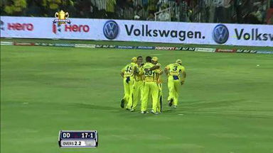 Qualifier 2: CSK vs DD – Warner's Wicket