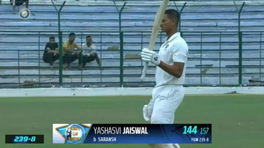 Z R IRANI CUP  2022/23,  Madhya Pradesh vs Rest of India: Yashasvi Jaiswal's capitalises his batting form with 144(156) in the second innings