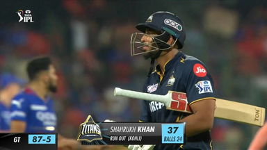 M52: RCB vs GT – Shahrukh Khan Wicket