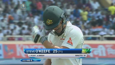 IND vs AUS 2017 - 3rd Test day 2 : Steve O'Keefe Wicket