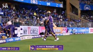 IPL 2025 M12: MI vs KKR - Ajinkya Rahane Wicket