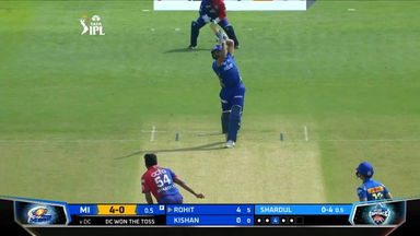 M02: DC vs MI – Rohit Sharma Six