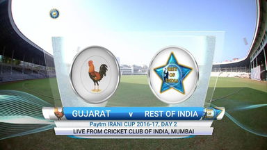 Irani Cup , 2017 :  Rest of India vs Gujarat – Day 2 Highlights