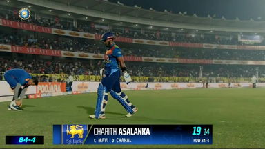 IND vs SL 2023, 3RD T20I: Charith Asalanka  Wicket