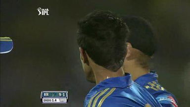 Match 72 RR vs MI – Dravid's Wicket