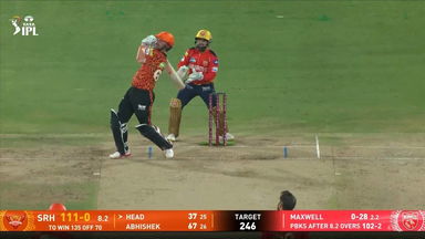 IPL 2025 M27: SRH vs PBKS - Travis Head Six