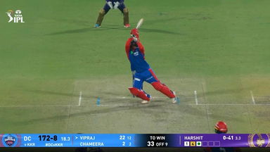 IPL 2025 M48: DC vs KKR - Vipraj Nigam Six