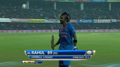 IND vs SL 2017, 2nd T20I: KL Rahul Wicket