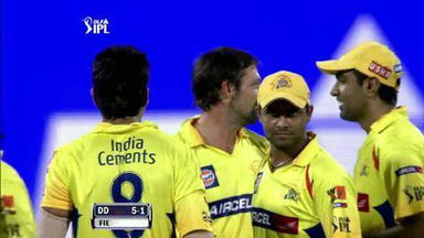 Match 59 DD vs CSK – Sehwag's Wicket