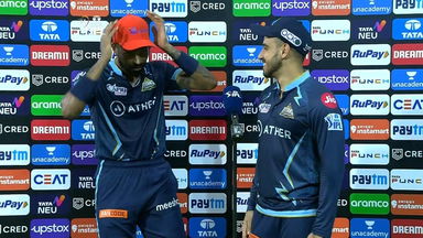 M24: RR vs GT – Aramco Orange Cap Holder –  Hardik Pandya