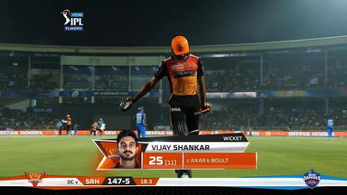 Eliminator: DC vs SRH – Vijay Shankar Wicket