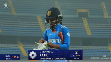 IND-W vs AUS-W 2023-24, 3rd ODI: Shreyanka Patil Wicket