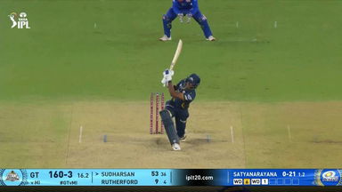 IPL 2025 M09: GT vs MI - Sai Sudharsan Six