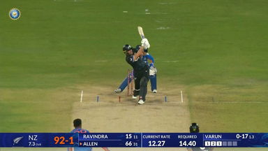 IND vs NZ 2026, 5th T20I: Finn Allen Six