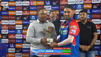 IPL 2025 M35: GT vs DC - TATA IPL Green Dot Balls of the Match - Vipraj Nigam
