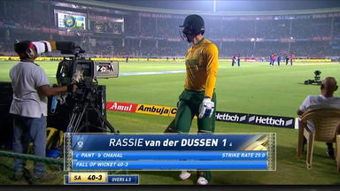 IND vs SA 2022, 3RD T20I: Rassie van der Dussen Wicket