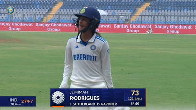 IND-W vs AUS-W 2023-24, 1st Test: Jemimah Rodrigues Wicket