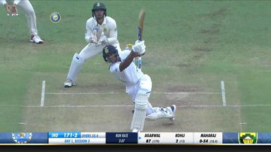 IND vs SA 2019, 2nd Test, Day 1: Mayank Agarwal Six