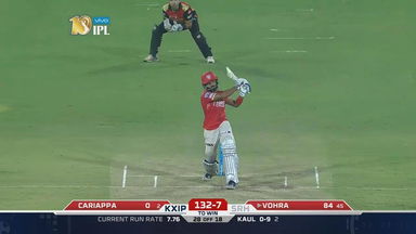 M19: SRH vs KXIP – Manan Vohra Six