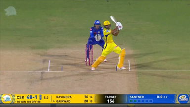 IPL 2025 M03: CSK vs MI - Ruturaj Gaikwad Six