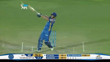 M21: RR vs MI – Ben Stokes Six
