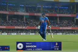 IND vs WI 2026, 3rd T20I: Sanju Samson Wicket