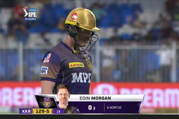 Q2: KKR vs DC – Eoin Morgan Wicket