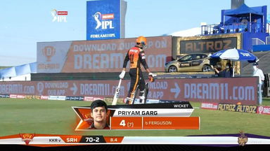 M35: SRH vs KKR – Priyam Garg Wicket