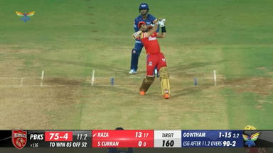 M21: LSG vs PBKS – Sikandar Raza Six