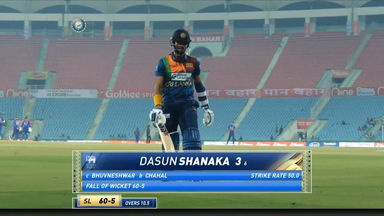 IND vs SL 2022, 1ST T20I: Dasun Shanaka Wicket