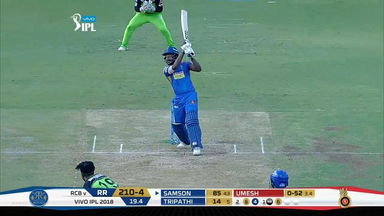 M11: RCB vs RR – Sanju Samson Six