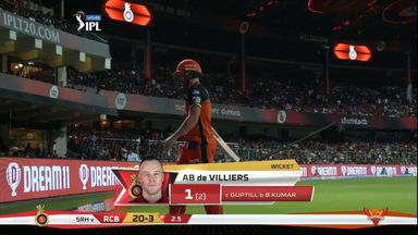 M54: RCB vs SRH – AB de Villiers Wicket