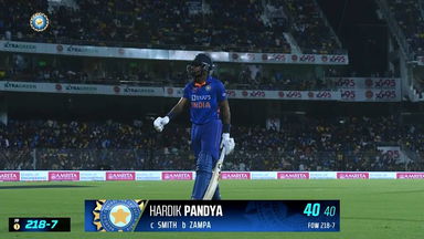 IND vs AUS 2023, 3RD ODI:  Hardik Pandya  Wicket