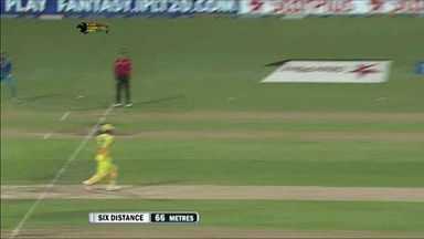 M42: PWI vs CSK – MS Dhoni Six