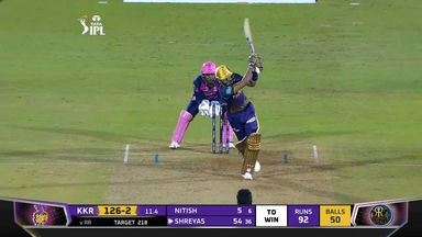 M30: RR vs KKR – Shreyas Iyer Six