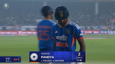 IND vs NZ 2026, 4th T20I: Hardik Pandya Wicket