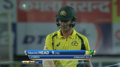 IND vs AUS 2017, 1st T20I: Travis Head Wicket