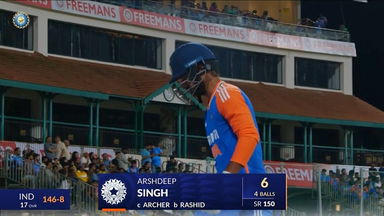 IND vs ENG 2025, 2nd T20I: Arshdeep Singh Wicket